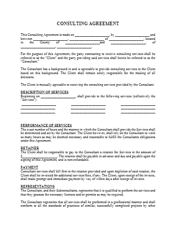 Consulting Agreement Template (100% Free) | CocoSign