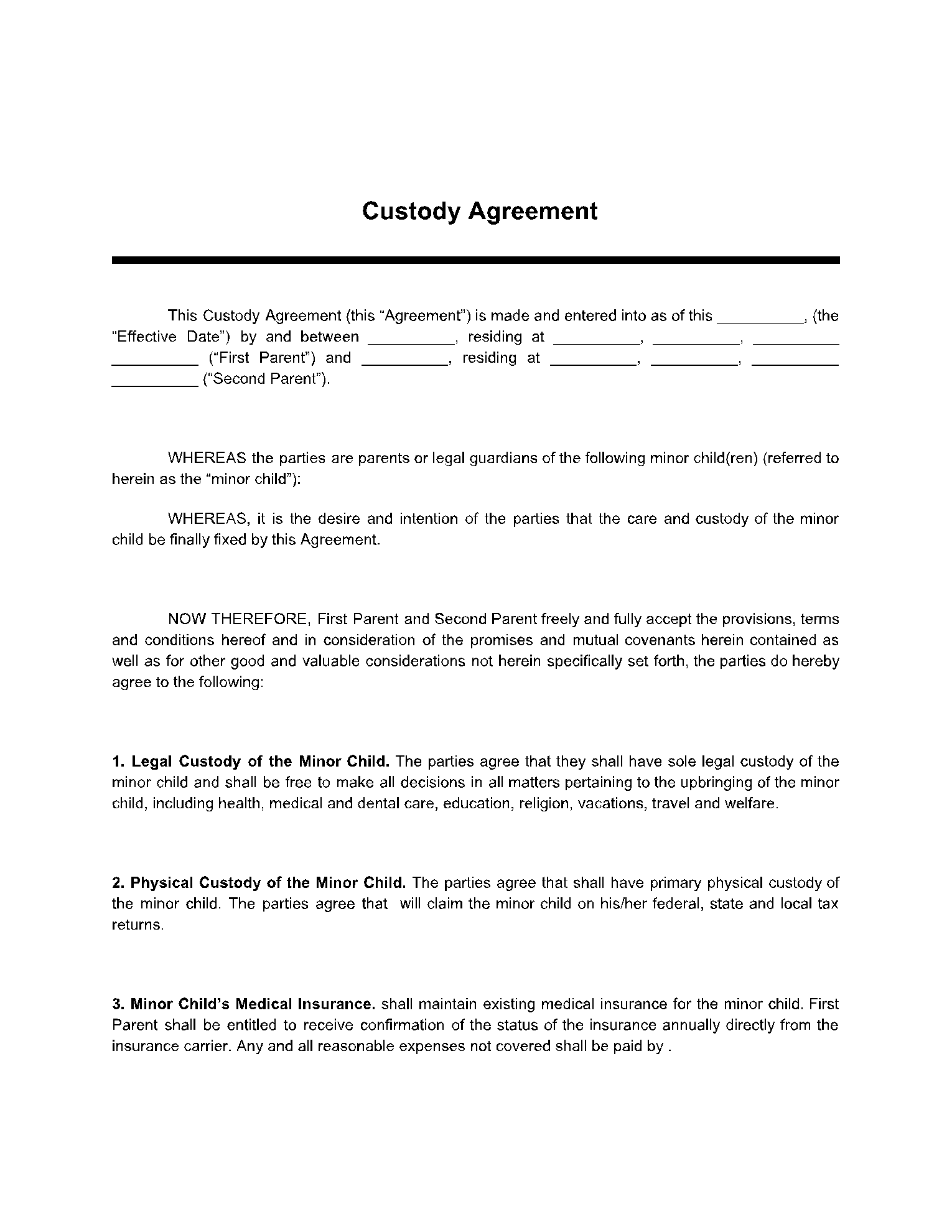 free-custody-agreement-template