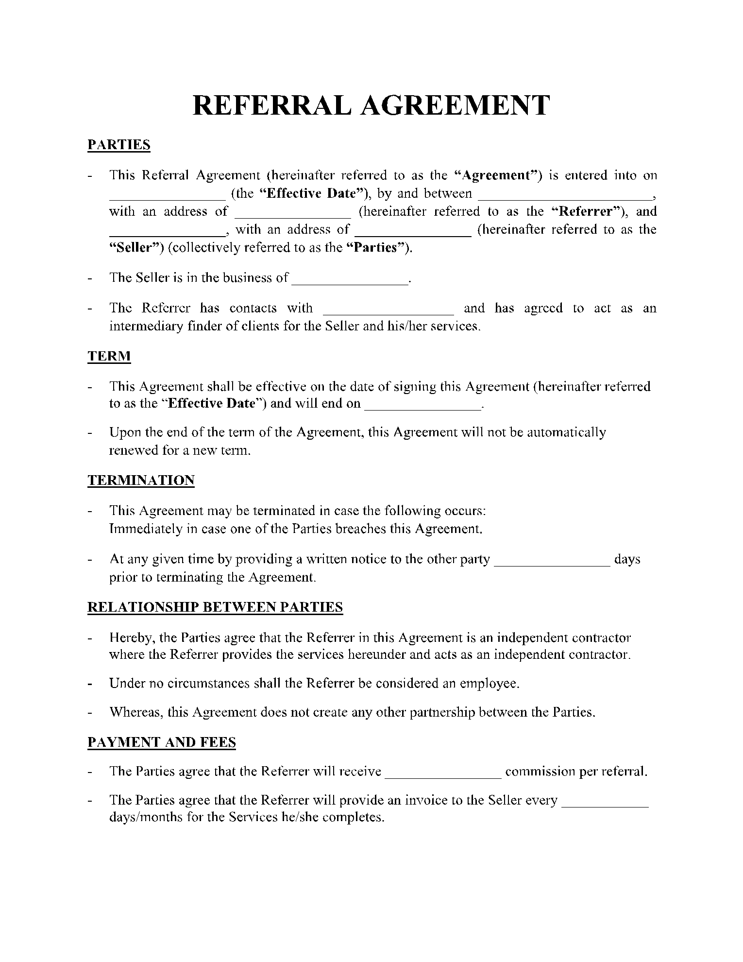 Finder's Fee Agreement Template: Get Free Sample Now