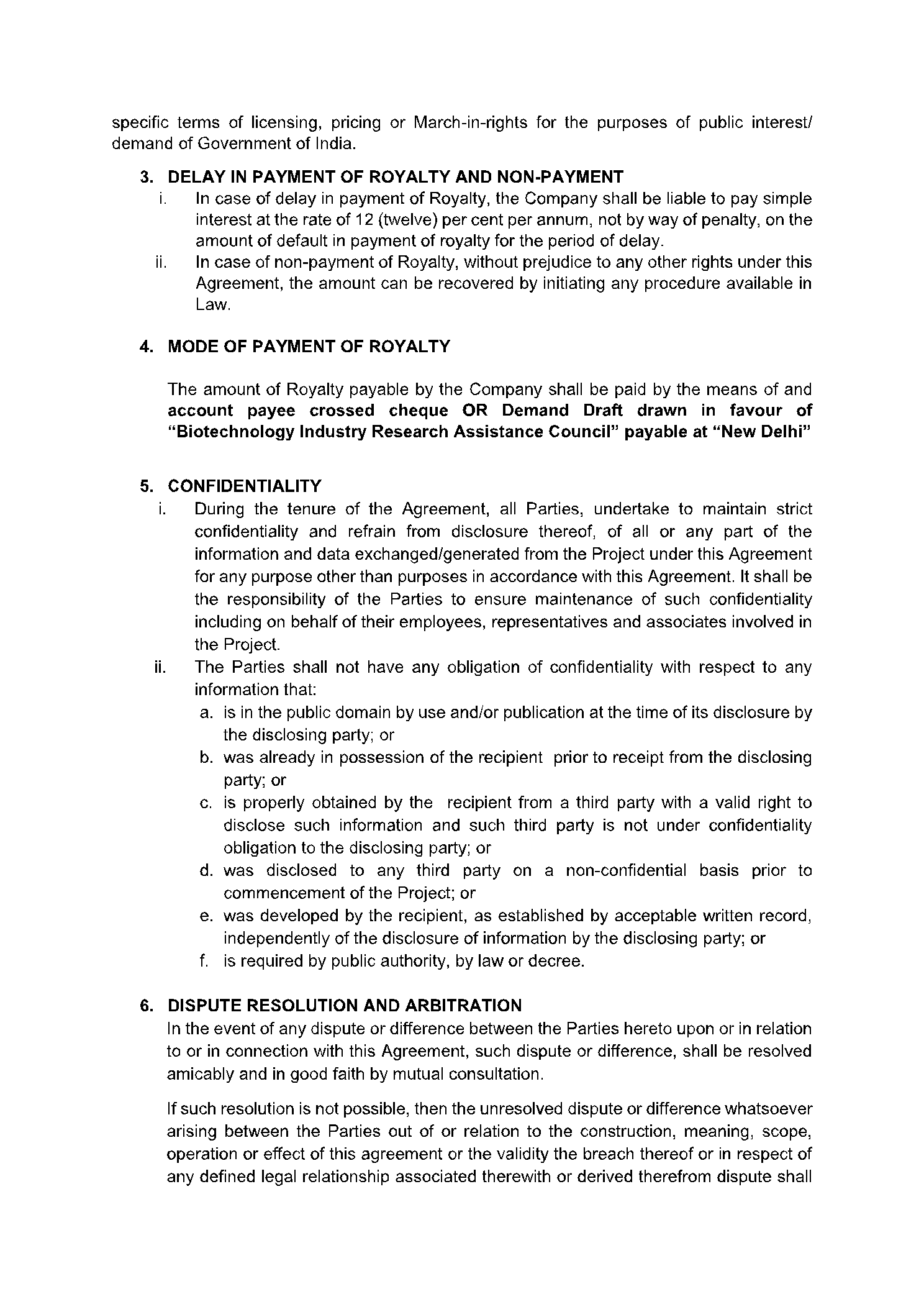 royalty agreement template