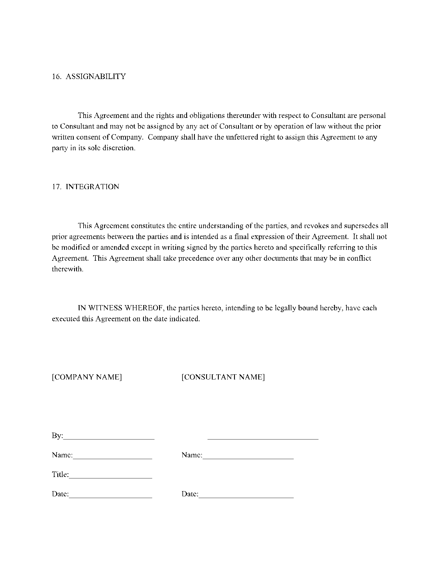 Work for Hire Agreement 10