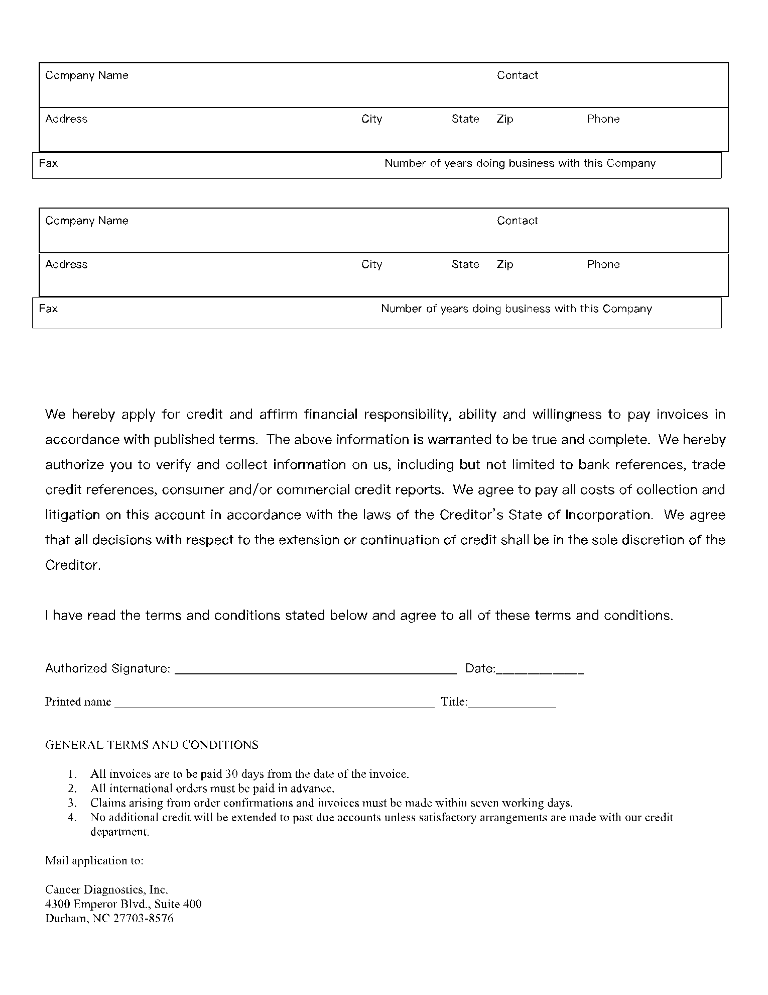 Free Credit Report Authorization Form Template | CocoSign