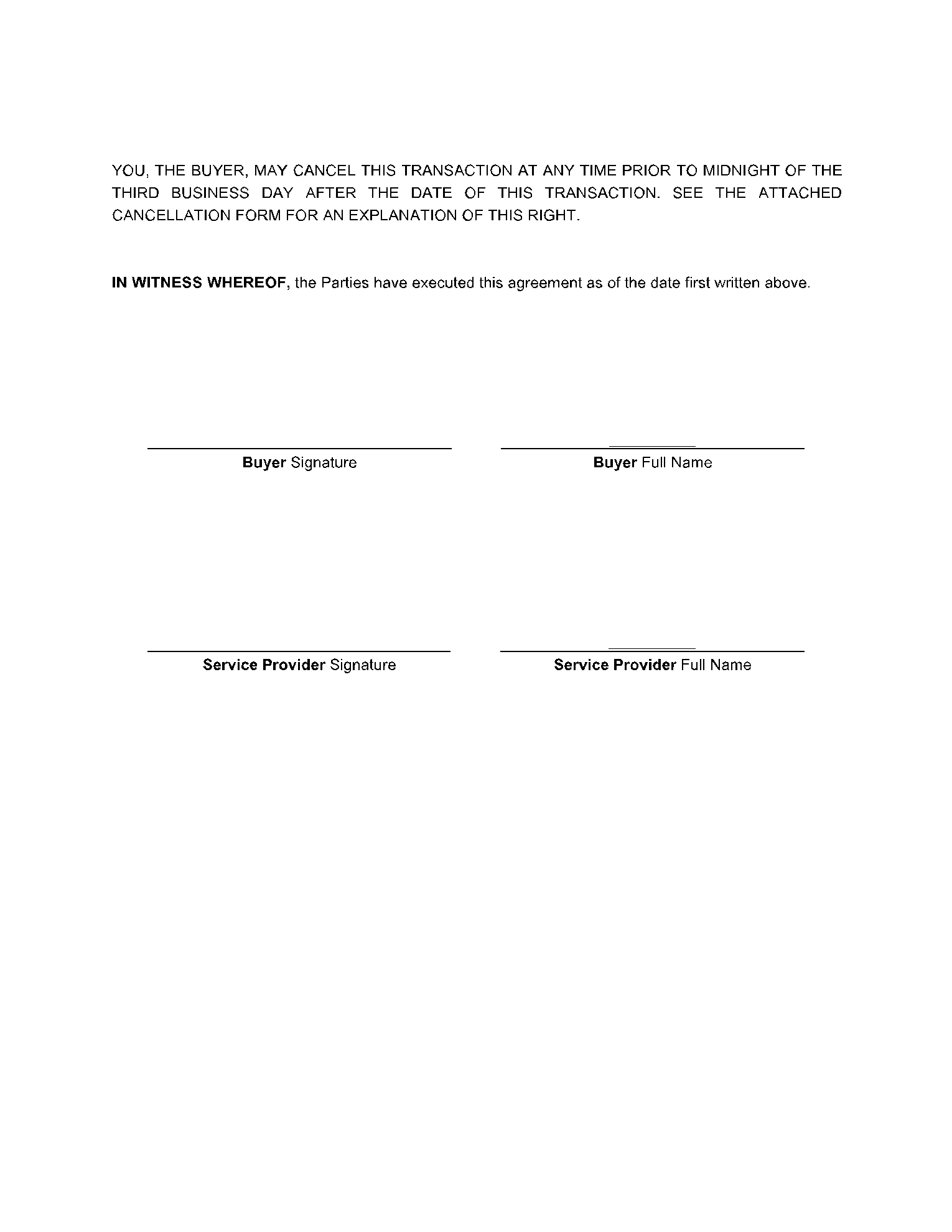 Business Contract Template 3