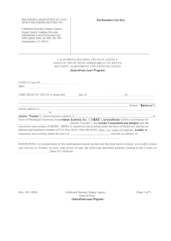 Free California Deed Of Trust Form Word Pdf Eforms - Vrogue