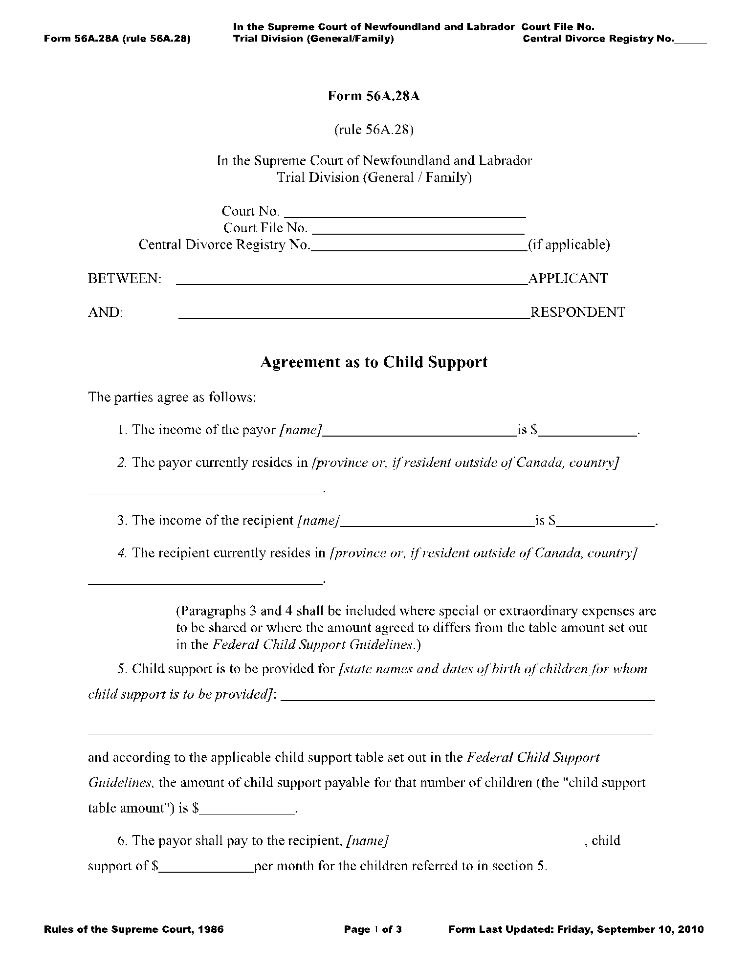 Child Support Demand Letter 1