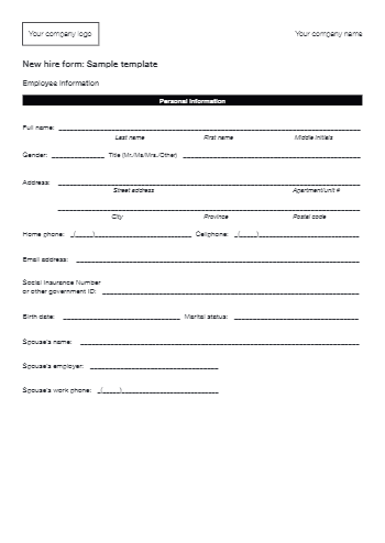 Free New Hire/Employee Forms 2021 | PDF | CocoSign