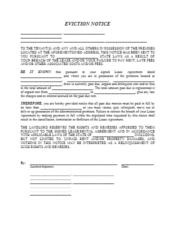 California Eviction Notice Form (Free Sample) | CocoSign