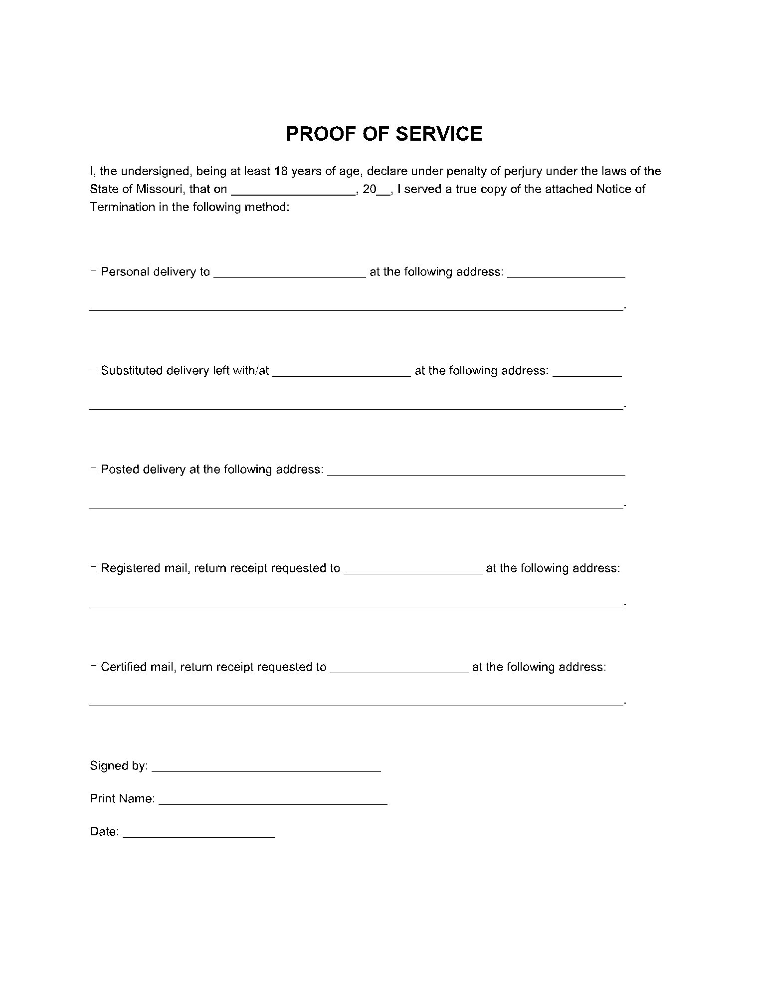 Pennsylvania Eviction Notice 2