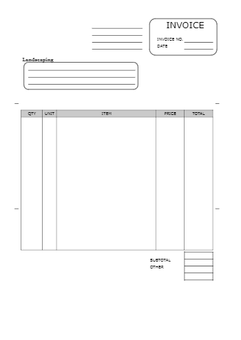 landscaping invoice template 100 free cocosign