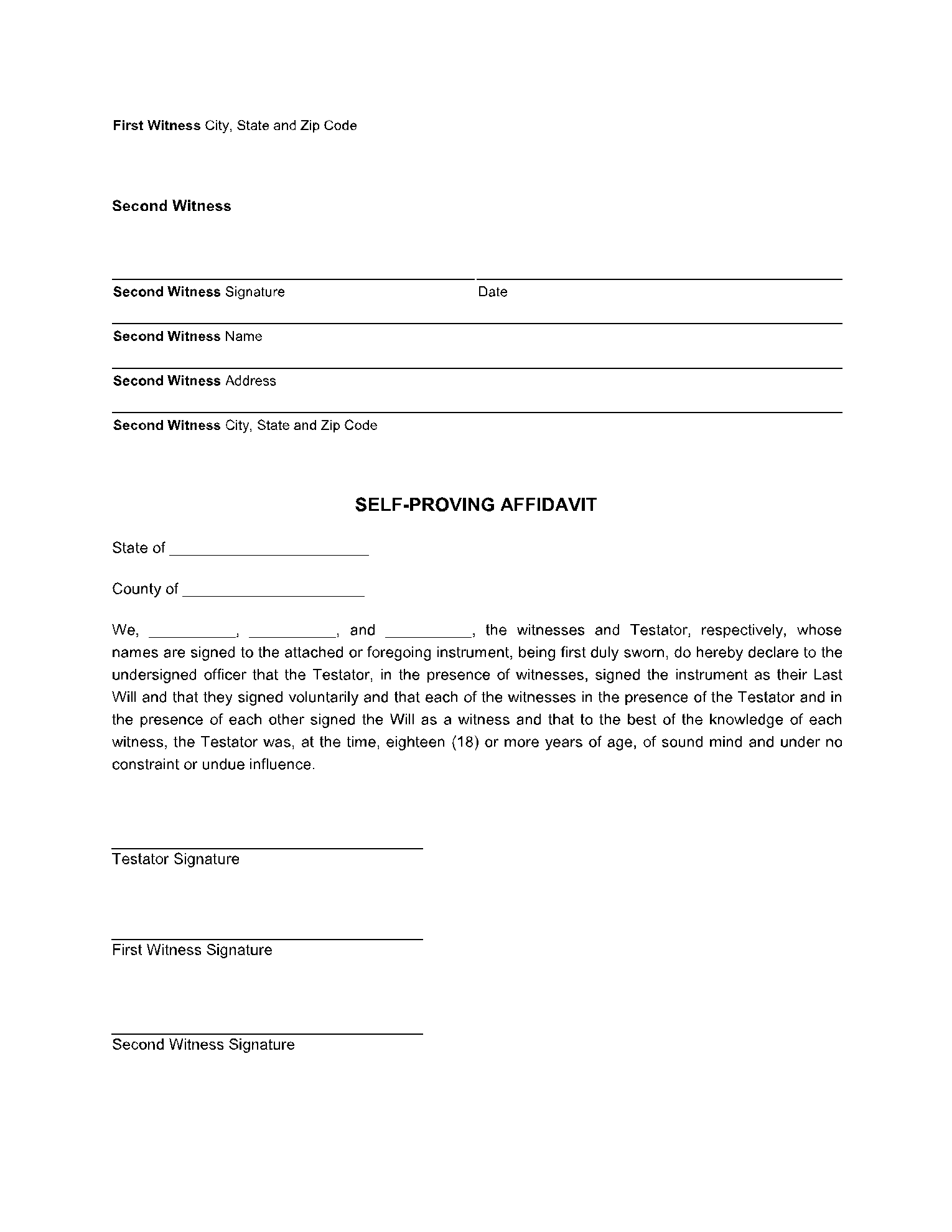 Last Will and Testament Template Virginia 5