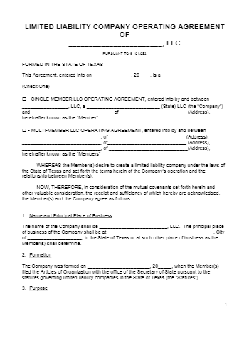 10 Free Llc Operating Agreement Templates In 21 Cocosign