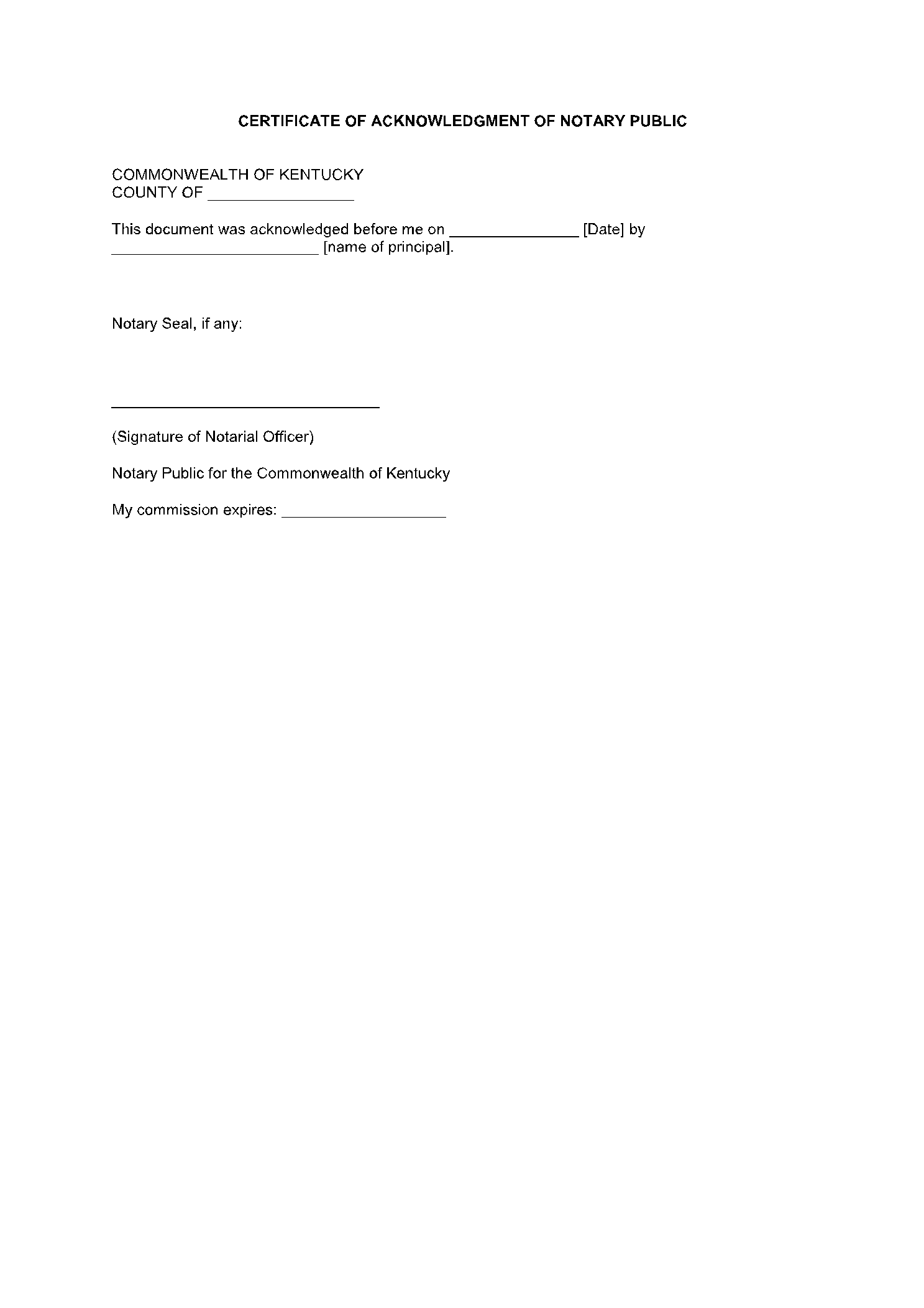 Free Printable Power Of Attorney Form Kentucky 6 Free Printable Power Of Attorney Form Kentucky 6