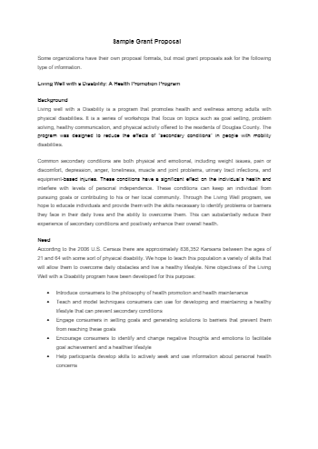 proposal grant template