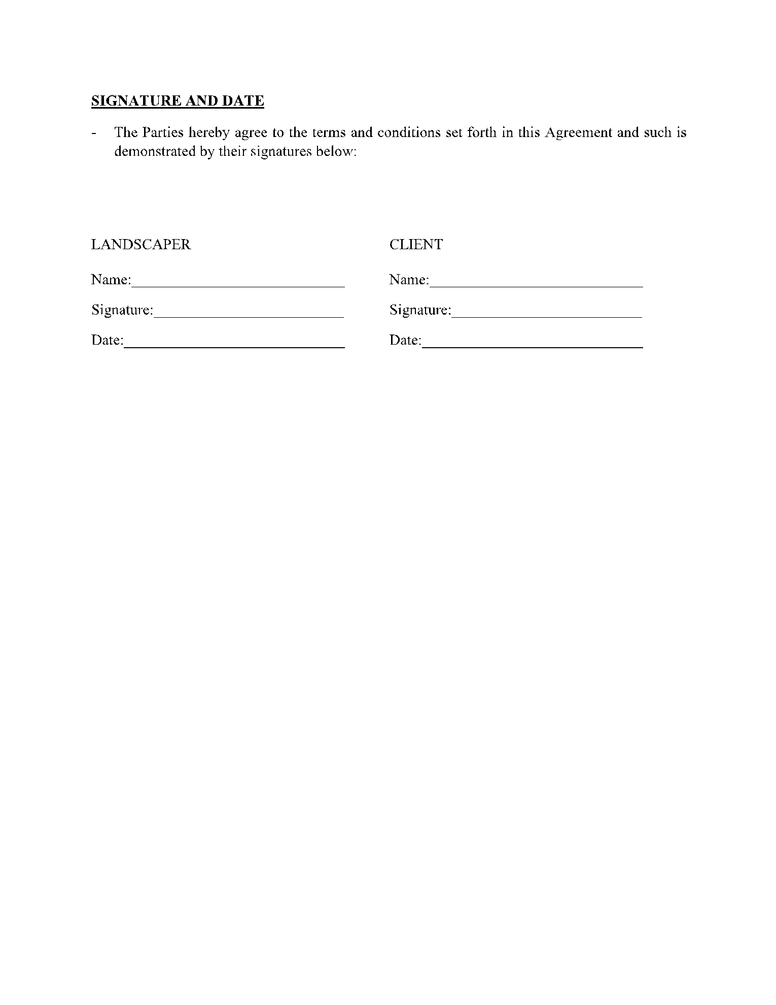 Landscaping Proposal Template 4