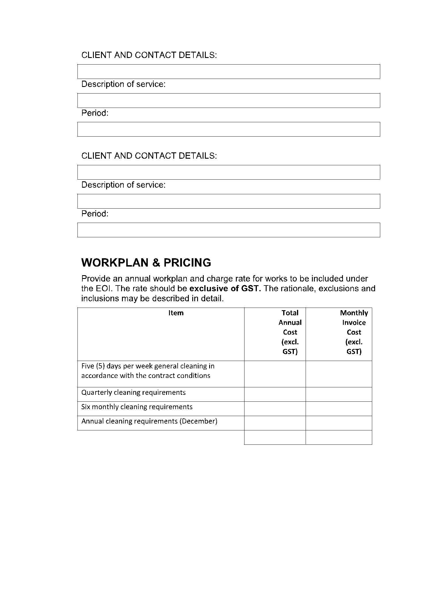 Free Commercial Office Cleaning Proposal Template | CocoSign