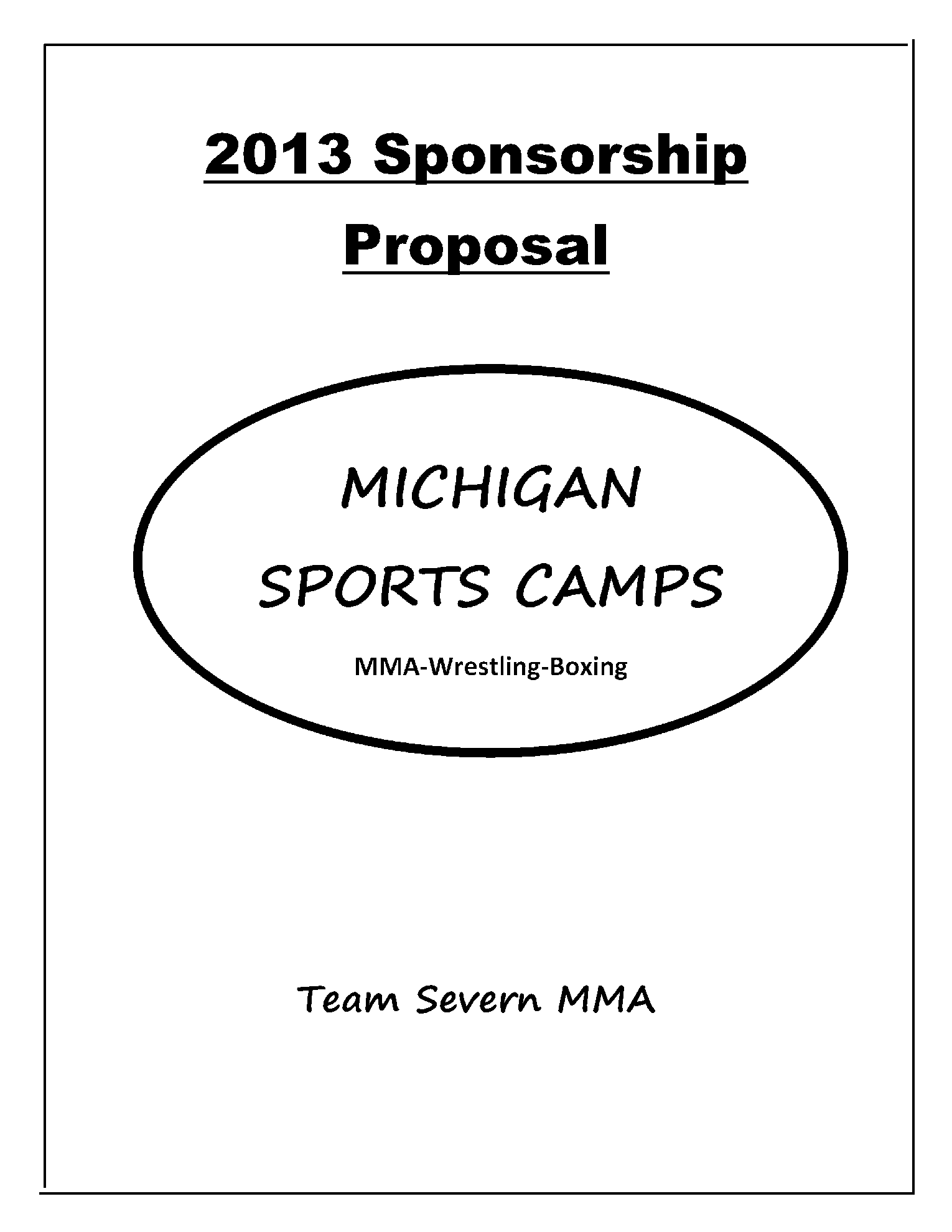 Sponsorship Proposal 1