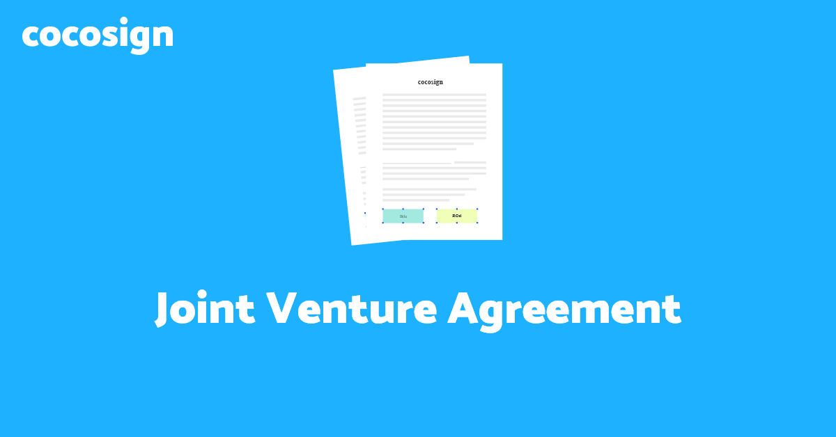 Joint Venture Agreement Template Get Free Sample Now