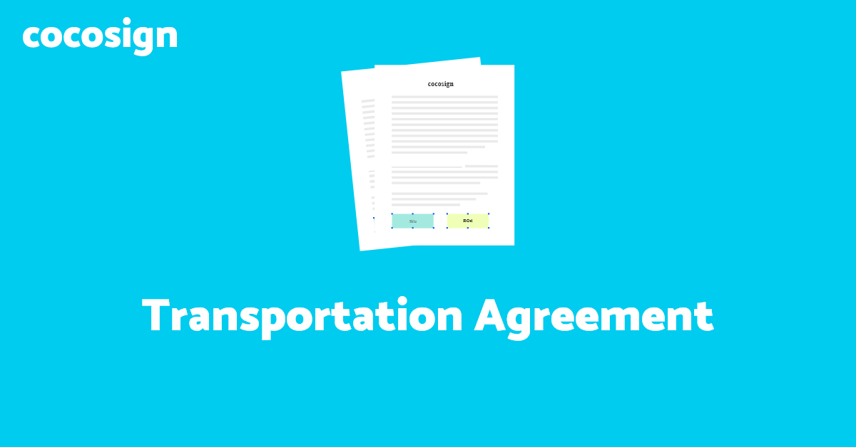 Transportation Agreement Template (Free Download) CocoSign