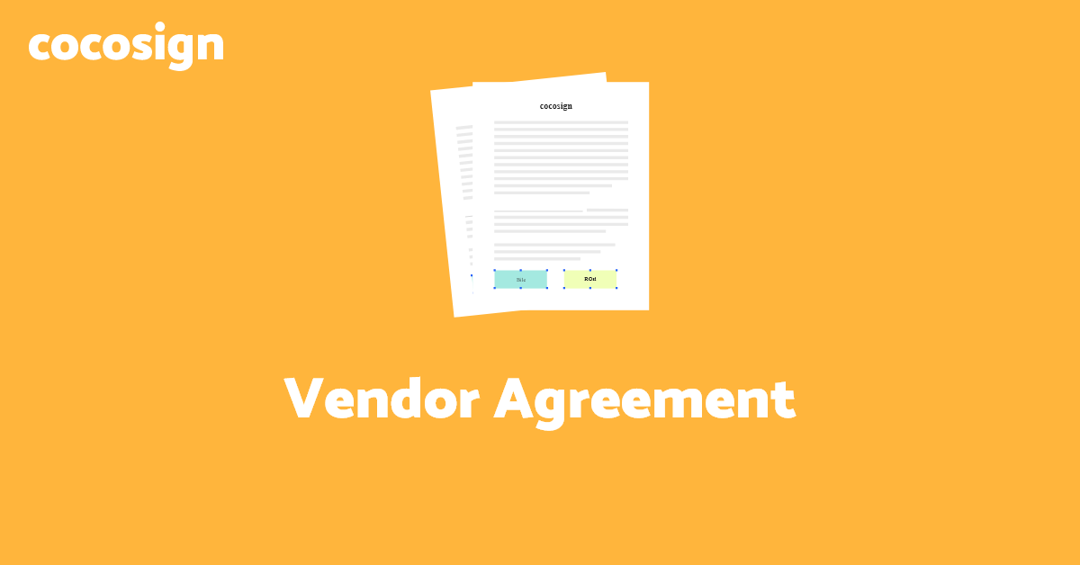 Free Vendor Agreement Template in 2021 CocoSign