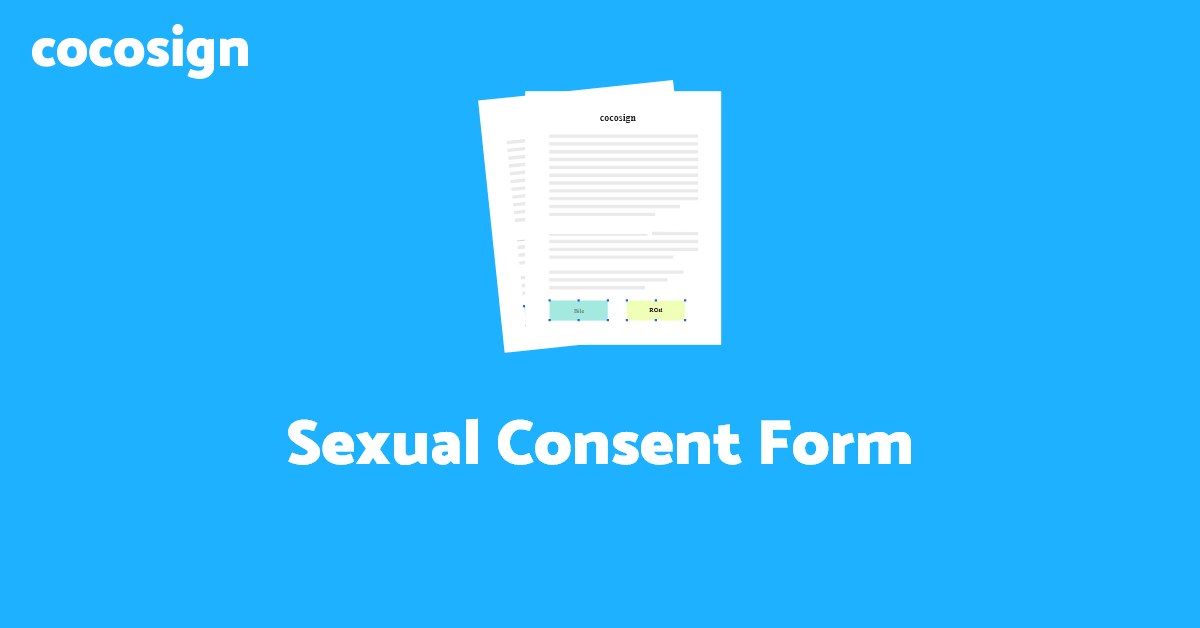 Free Sexual Consent Form Template In 2021 Cocosign 6500
