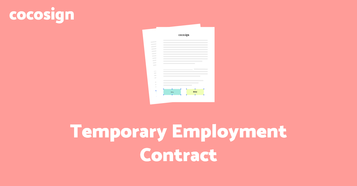 Temporary Employment Contract Template Get Free Sample