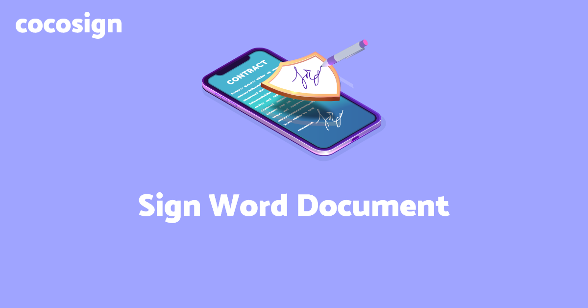 how to sign on word document