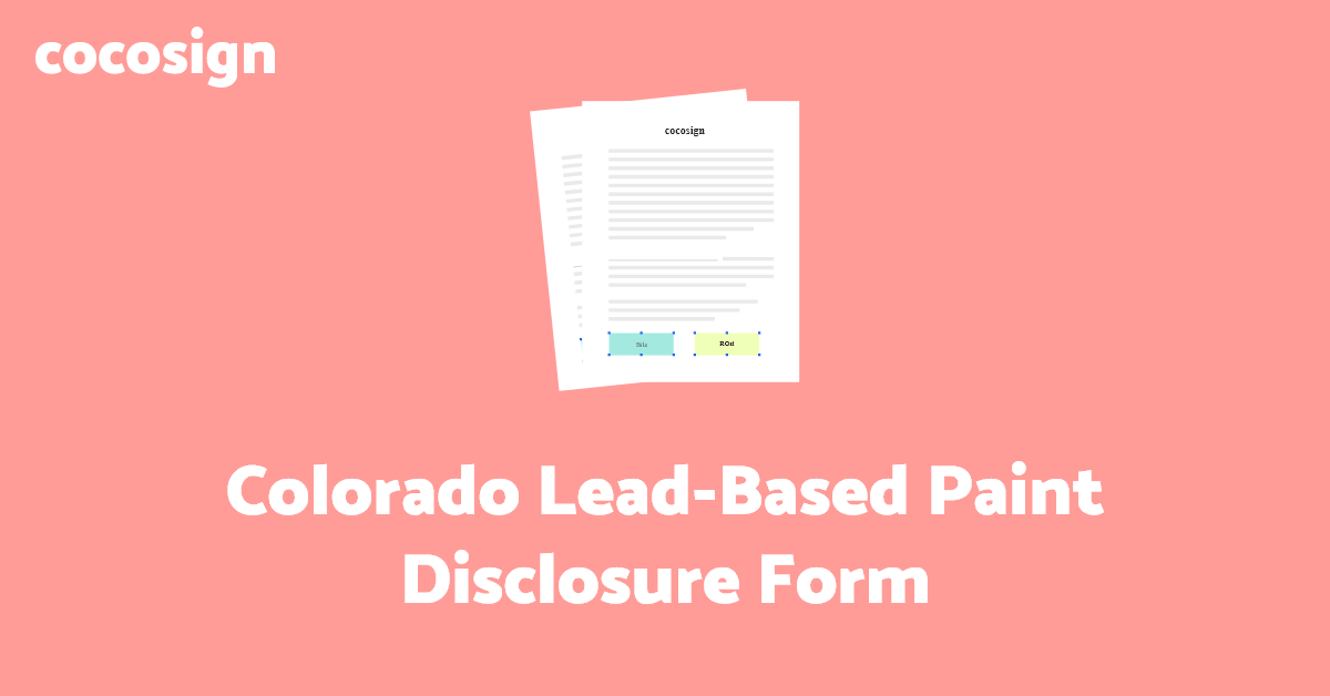 Lead Based Paint Disclosure Form Colorado View Painting