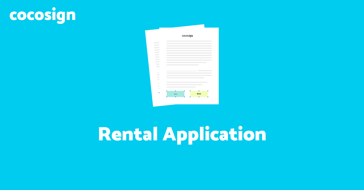 Free Rental Application Template in 2021 (PDF) CocoSign