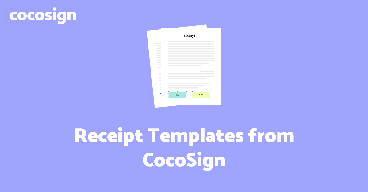 20+ Receipt Templates in 2021 CocoSign
