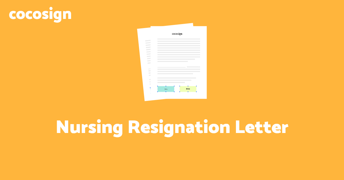 Free Registered Nurse Resignation Letter Template | CocoSign