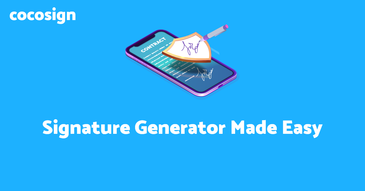 Free Signature Maker Create Professional eSignatures CocoSign